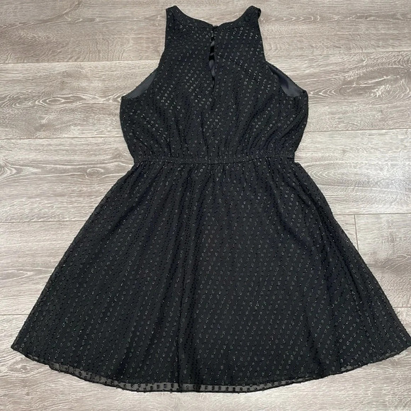 Express Black Halter Dress Keyhole Front and Back L - Picture 16 of 16